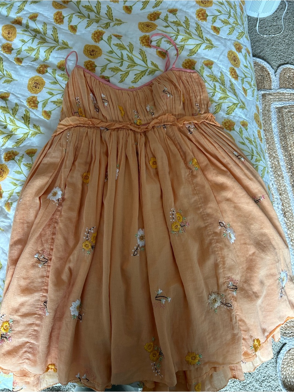 Free People Embroidered Mini Dress